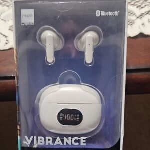 Muze Vibrance Bluetooth Earbuds - White